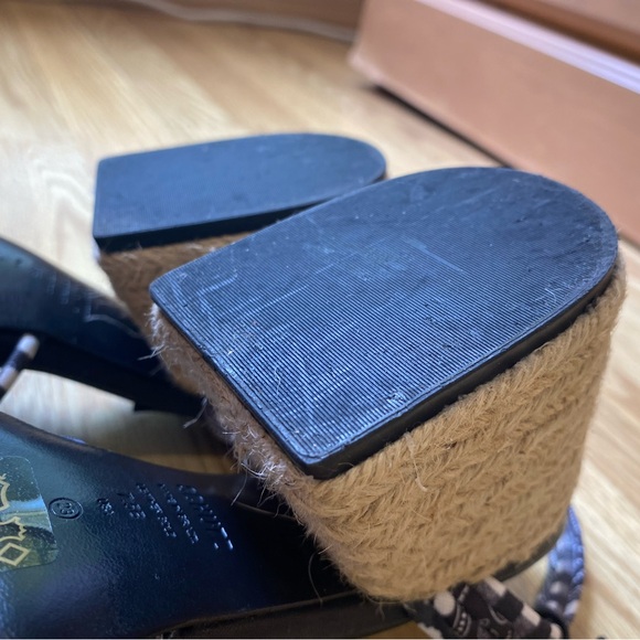 Schutz espadrilles open toe heels size US 7.5 EUC - Picture 13 of 15